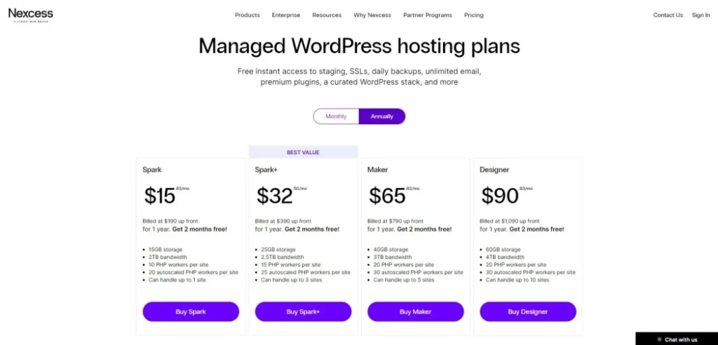 Nexcess Hosting Plans