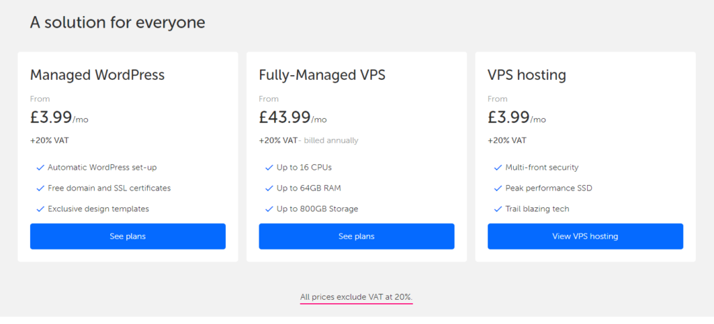 Tsohost Hosting Plans